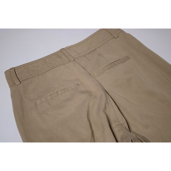 Everlane High Waist Pleated Taper Ankle Pants Trousers Khaki Beige Women Size 2 - Picture 6 of 12